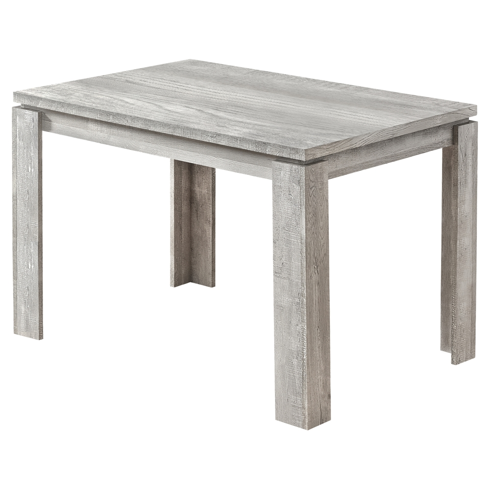 Monarch Specialties Monarch Dining Table - Grey Reclaimed Wood-Look - 32-in X 48-in - Image 5