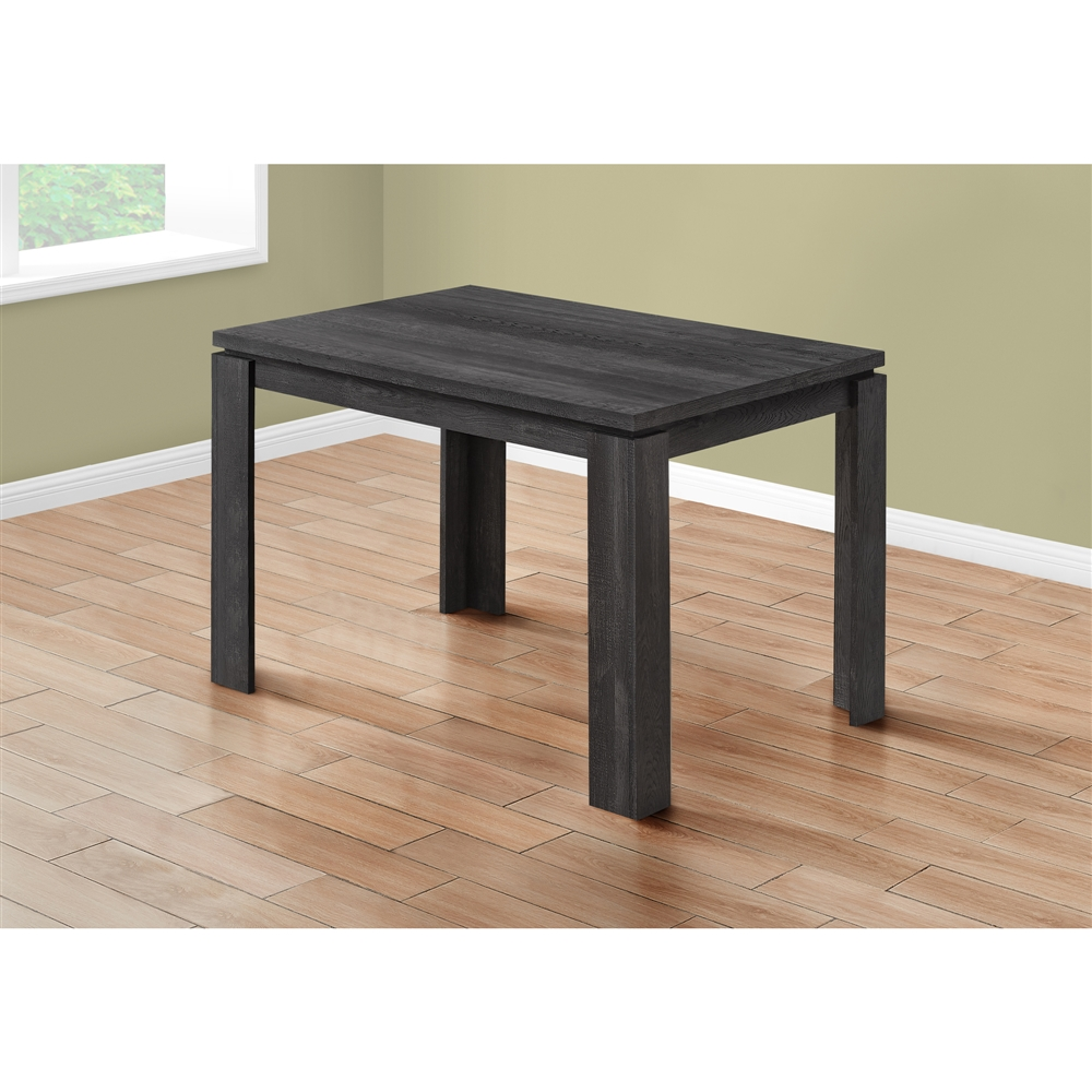Monarch Specialties Monarch Dining Table - Black Reclaimed Wood-Look - 32-in X 48-in - Image 5