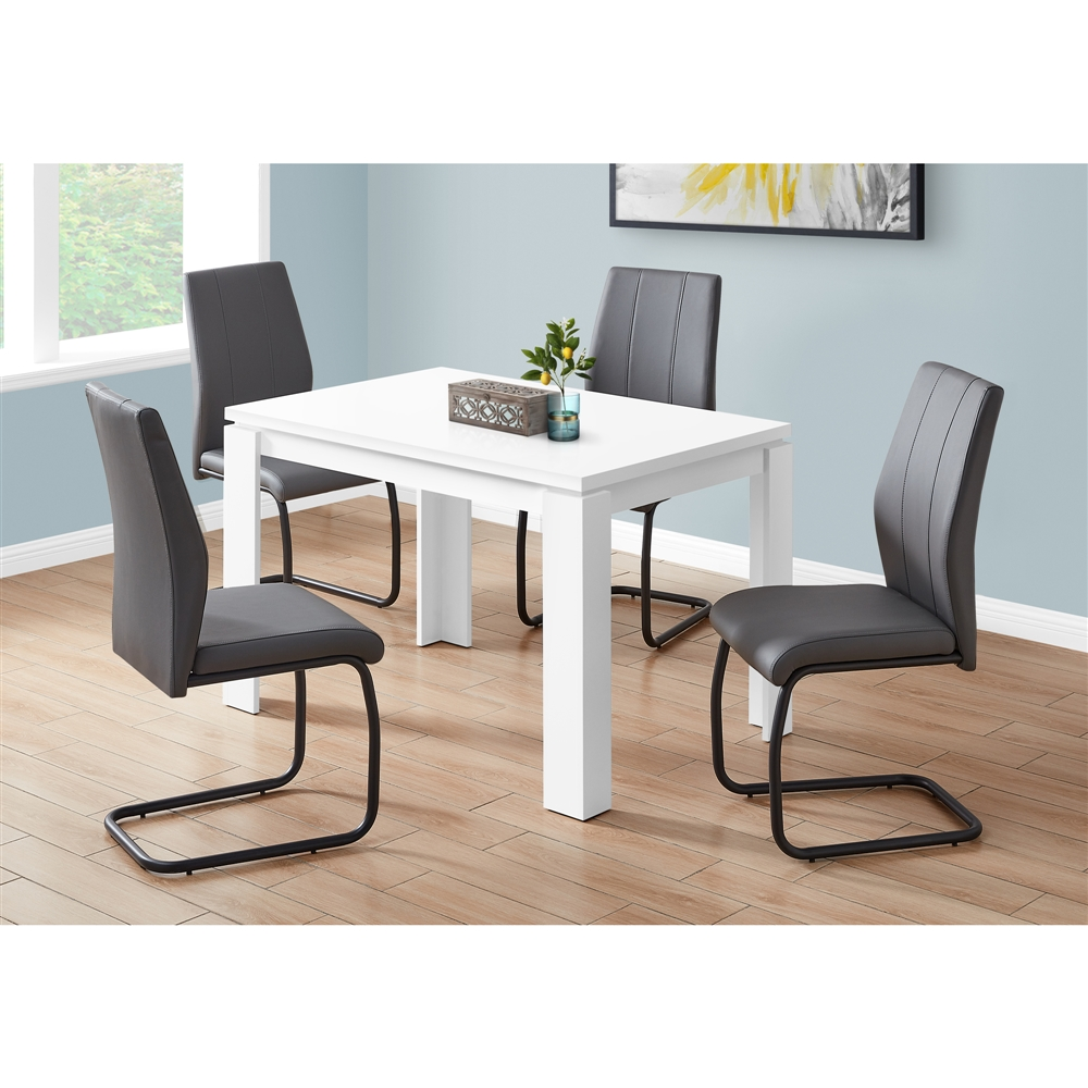 Monarch Specialties Monarch Dining Table - White - 32-in X 48-in