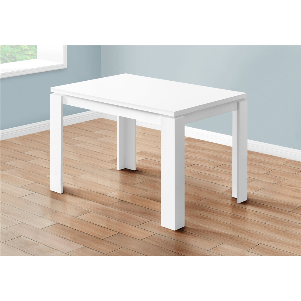 Monarch Specialties Monarch Dining Table - White - 32-in X 48-in - Image 2