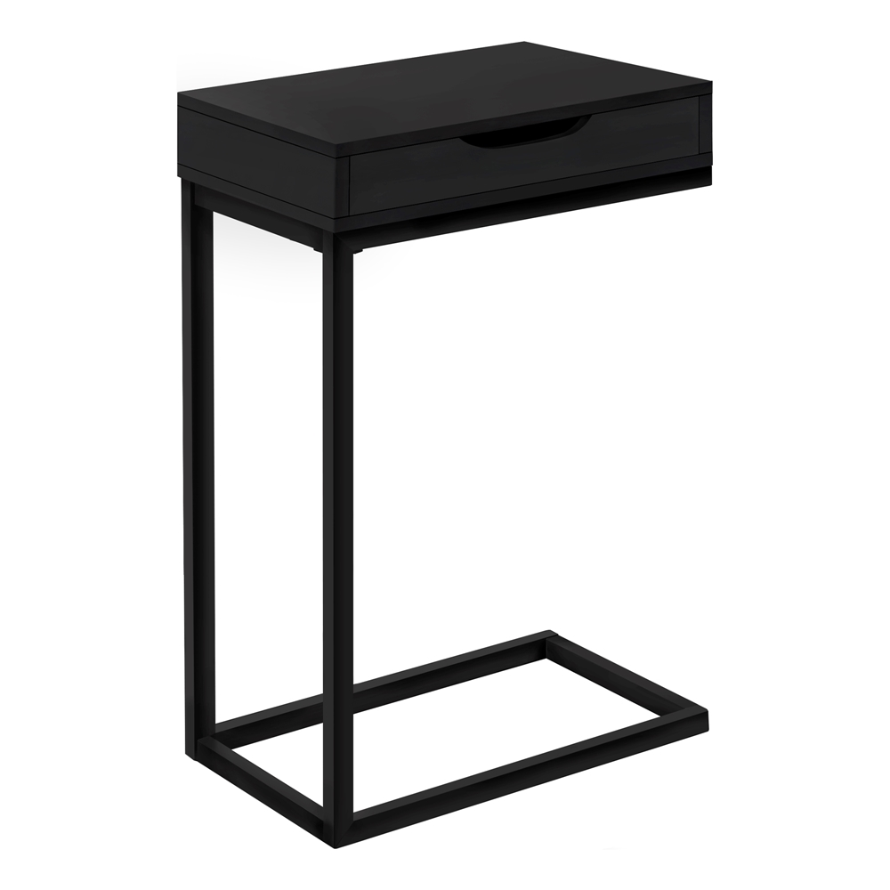 Monarch Specialties Accent Table With 1 Drawer - Black Finish And Black Metal - Image 6