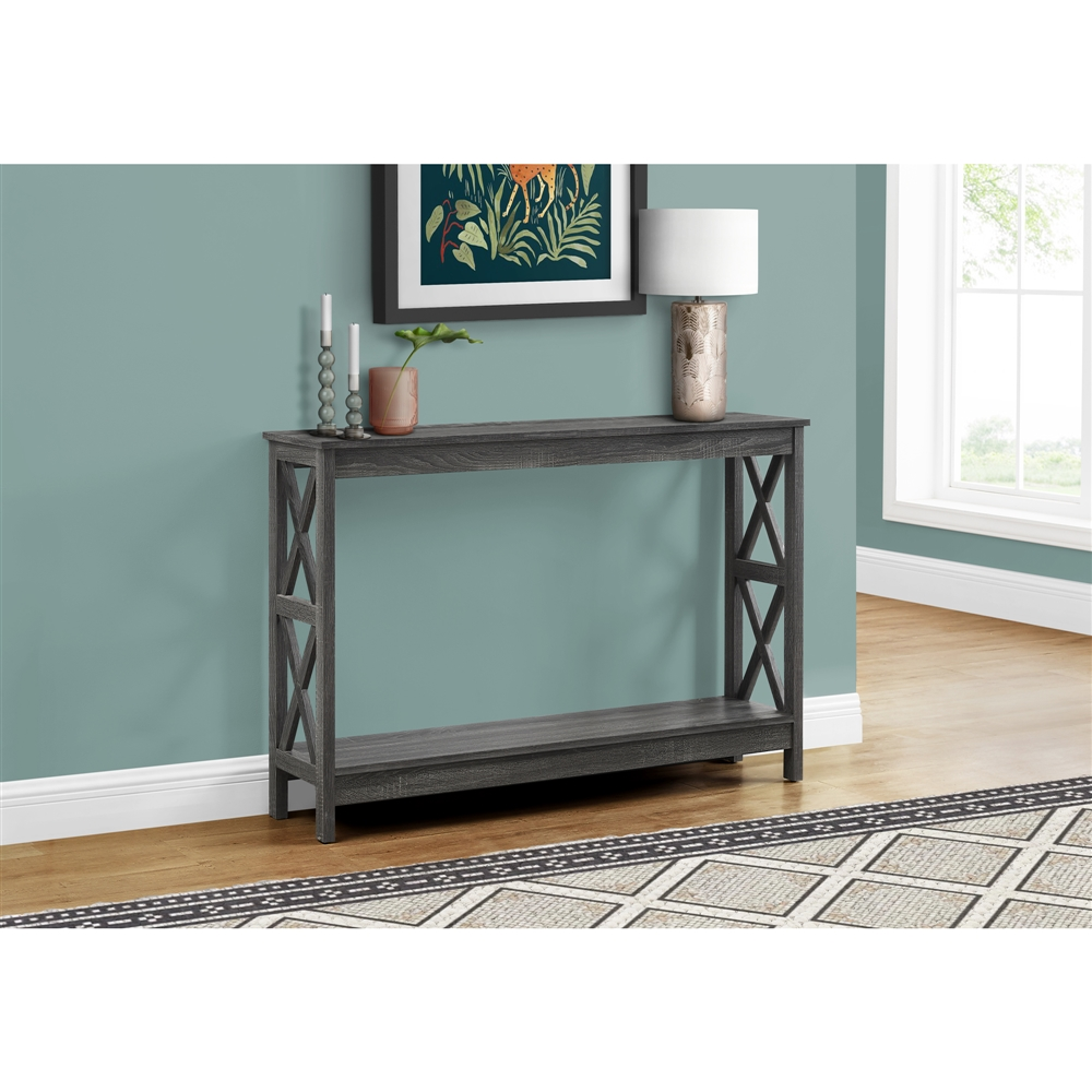 Monarch Specialties Console Table In Grey - 48-in L