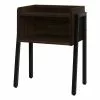 Monarch Specialties Accent Table - Espresso Finish And Black Metal - 23-in H