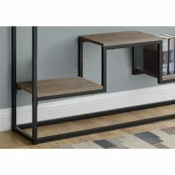 Monarch Specialties Console Table In Taupe And Black Metal - 48-in L