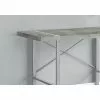 Monarch Specialties COMPUTER DESK - 48"L / GREY CONCRETE-LOOK / SILVER METAL