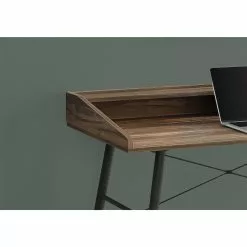 Monarch Specialties COMPUTER DESK - 48"L / BROWN RECLAIMED WOOD / BLACK METAL