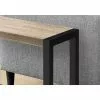 Monarch Specialties Composite Rectangular Side End Table, 22-in X 23.75-in, Dark Taupe And Black