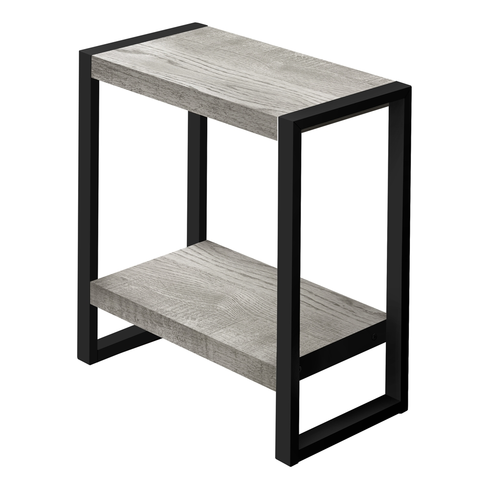 Monarch Specialties Grey Composite Rectangular Accent Side Table - Image 5