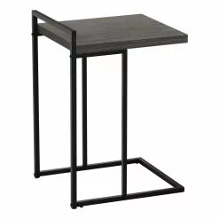 Monarch Specialties Grey Composite Rectangular End Table