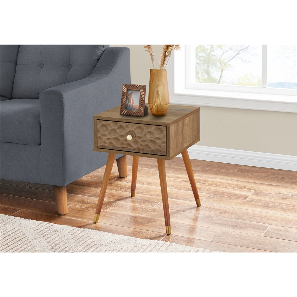 Monarch Specialties Walnut Composite Square End Table - Image 5