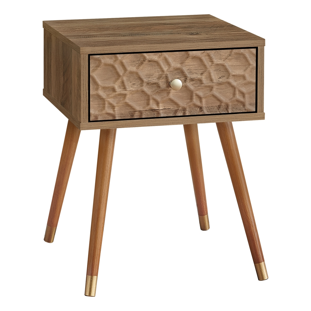 Monarch Specialties Walnut Composite Square End Table