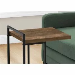 Monarch Specialties Brown Composite Rectangular End Table