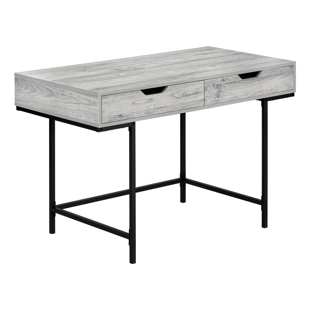 Monarch Specialties 47.25-in Grey Modern/Contemporary Computer Desk - Image 4