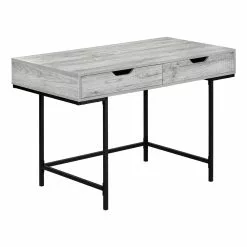 Monarch Specialties 47.25-in Grey Modern/Contemporary Computer Desk