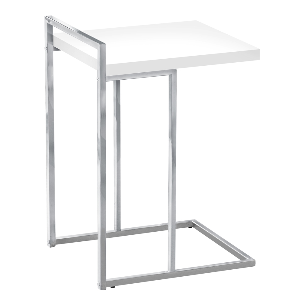 Monarch Specialties White Composite Rectangular End Table - Image 3