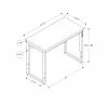 Monarch Specialties Brown 47.25-in Modern/Contemporary Adjustable Desk