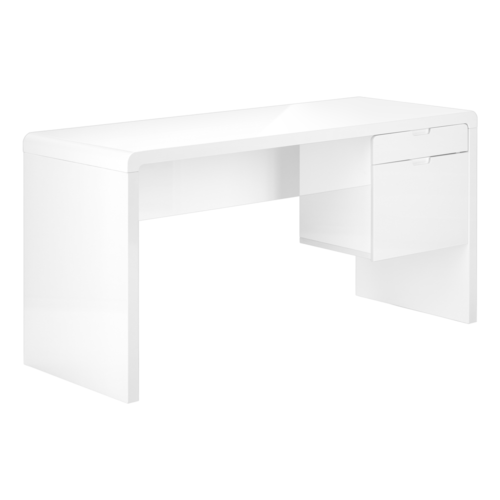 Monarch SpecialtiesĀ 60-in White Modern/Contemporary Computer Desk - Image 9