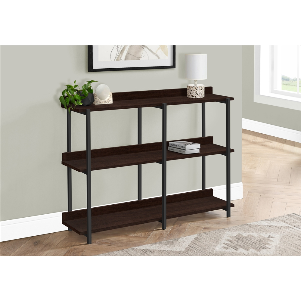Monarch Specialties 48-in Espresso Modern Console Table - Image 4