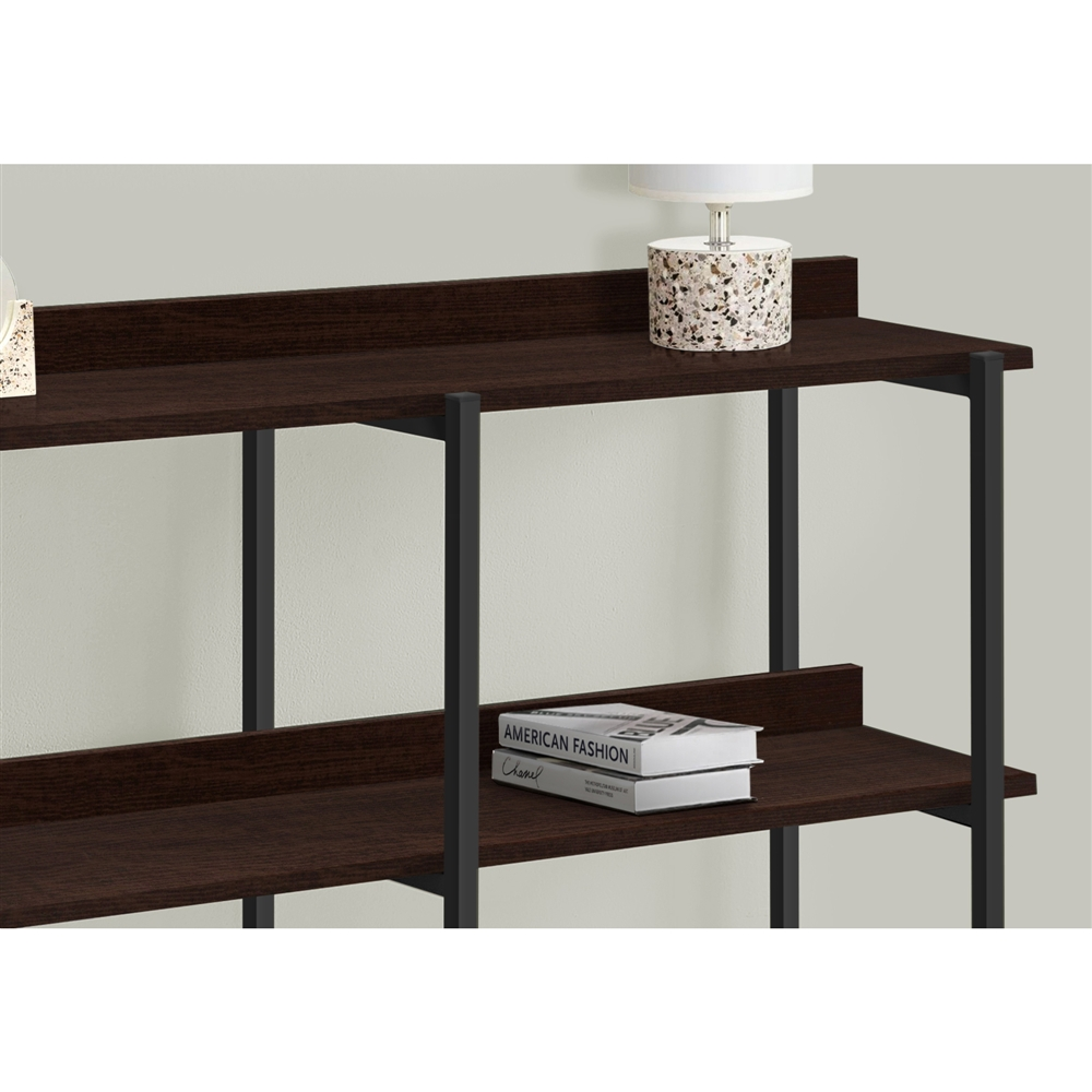 Monarch Specialties 48-in Espresso Modern Console Table