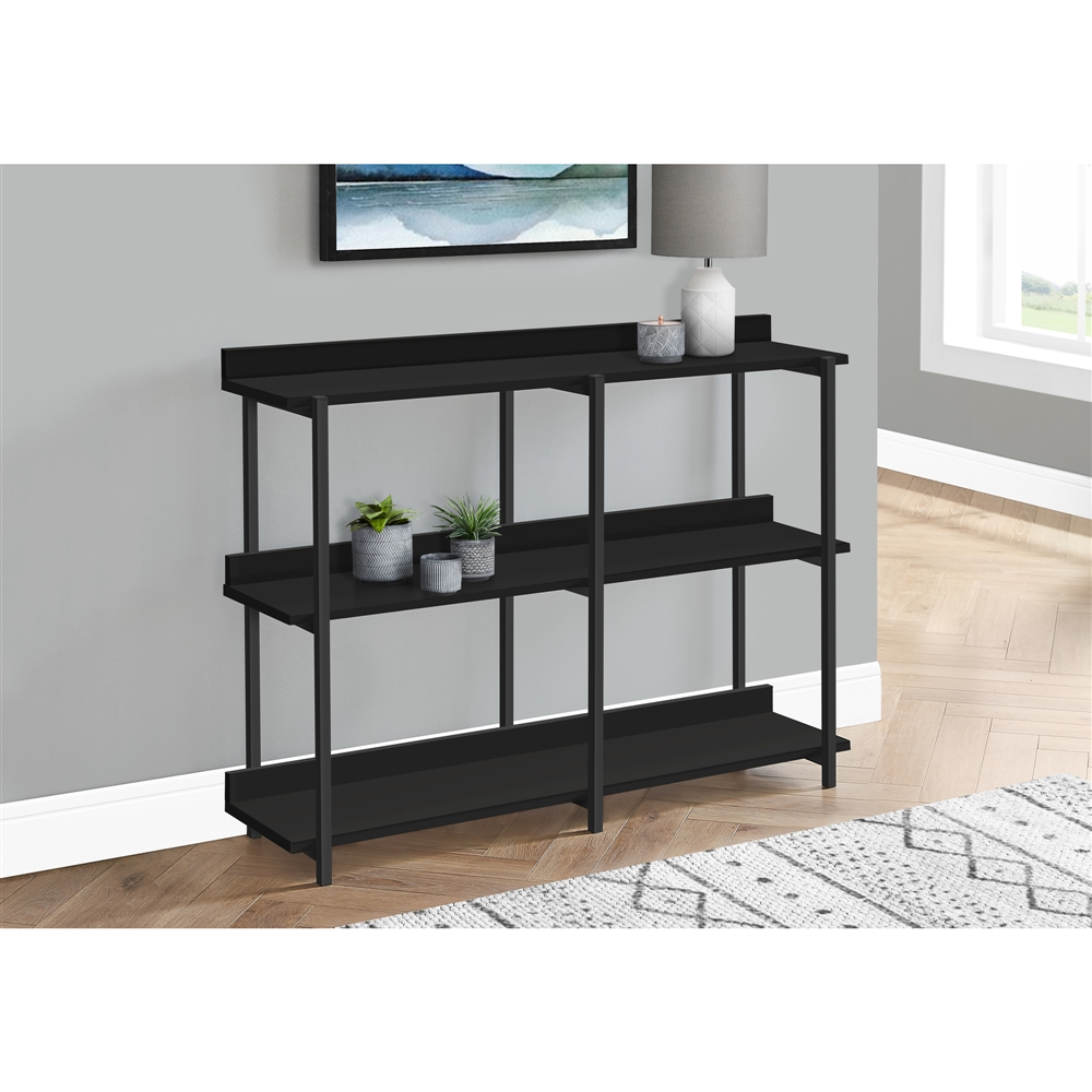 Monarch Specialties 48-in Black Modern Console Table - Image 2