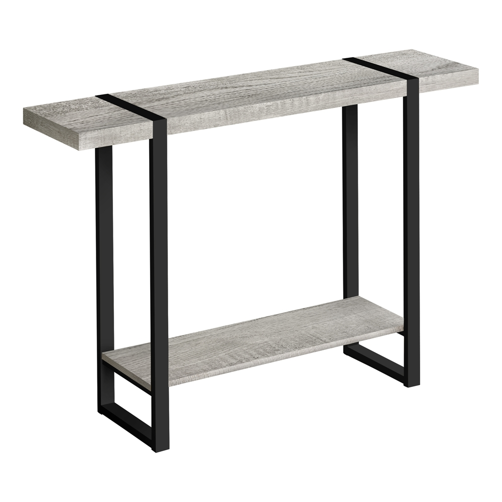 Monarch Specialties 48-in Grey Reclaimed-look Industrial Console Table - Image 3