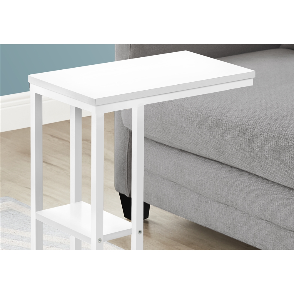 Monarch Specialties Rectangular White Composite End Table - Image 4