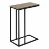 Monarch Specialties Dark Taupe Faux Wood Composite Rectangular End Table
