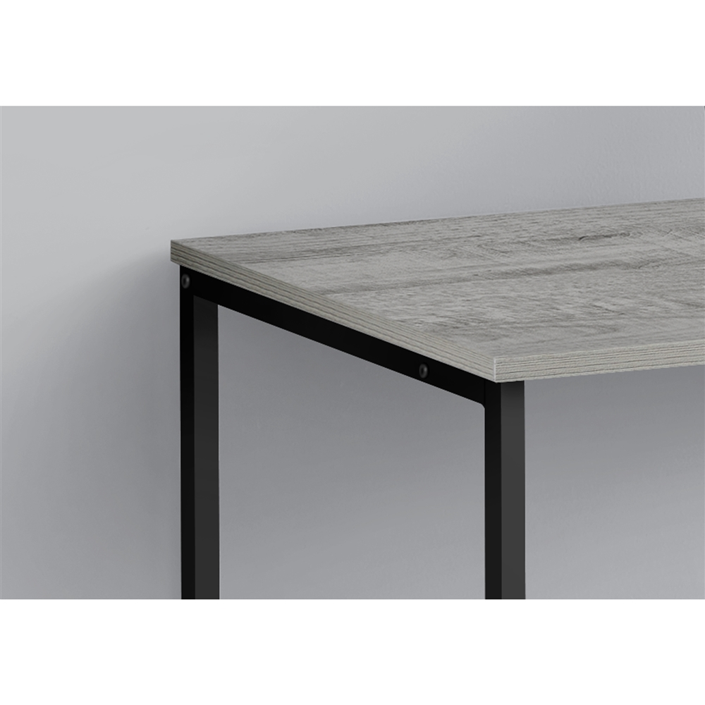 Monarch Specialties Grey Faux Wood 40-in Modern/Contemporary Computer Desk - Image 2