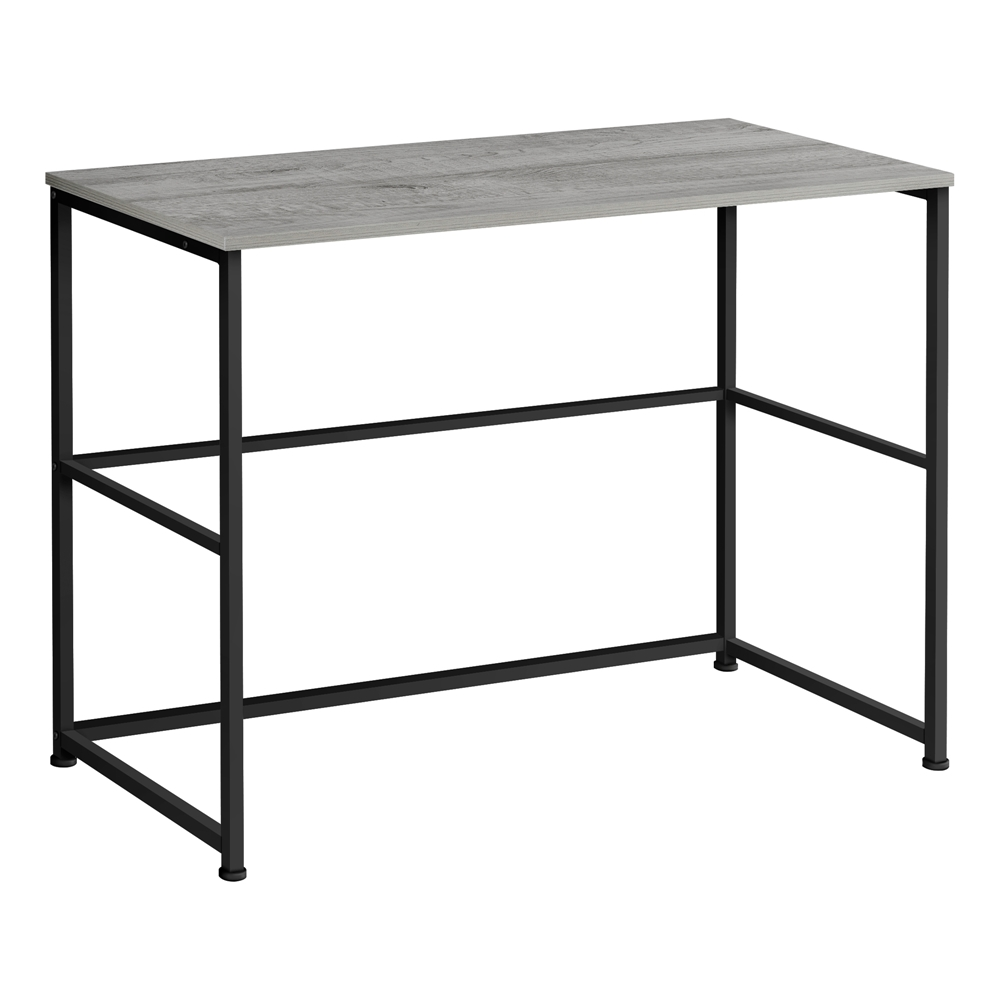 Monarch Specialties Grey Faux Wood 40-in Modern/Contemporary Computer Desk - Image 6
