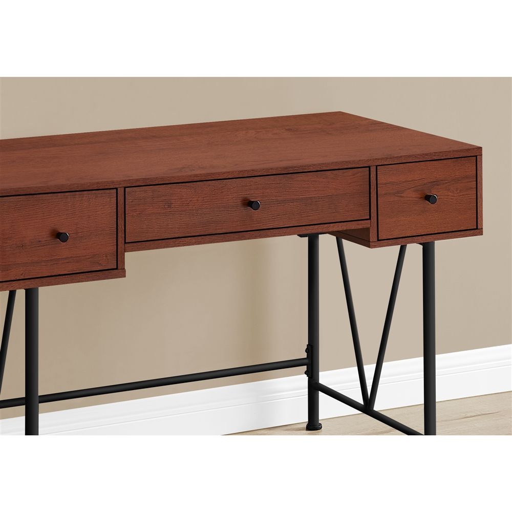 Monarch Specialties 47.25-in Dark Taupe Faux Wood Modern/Contemporary Computer Desk - Image 5