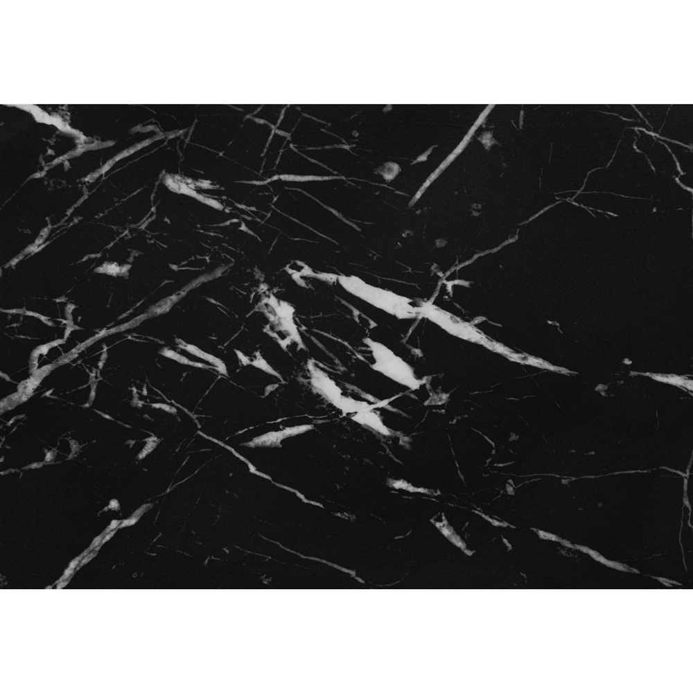 Monarch Specialties Black Faux Marble Composite Rectangular End Table