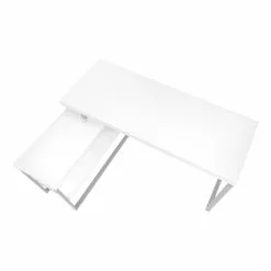 Monarch Specialties 60-in White Modern/Contemporary Computer Desk