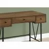 Monarch Specialties 47.25-in Walnut Faux Wood Modern/Contemporary Computer Desk