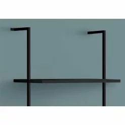 Monarch Specialties Black Metal 5-Shelf Ladder Bookcase