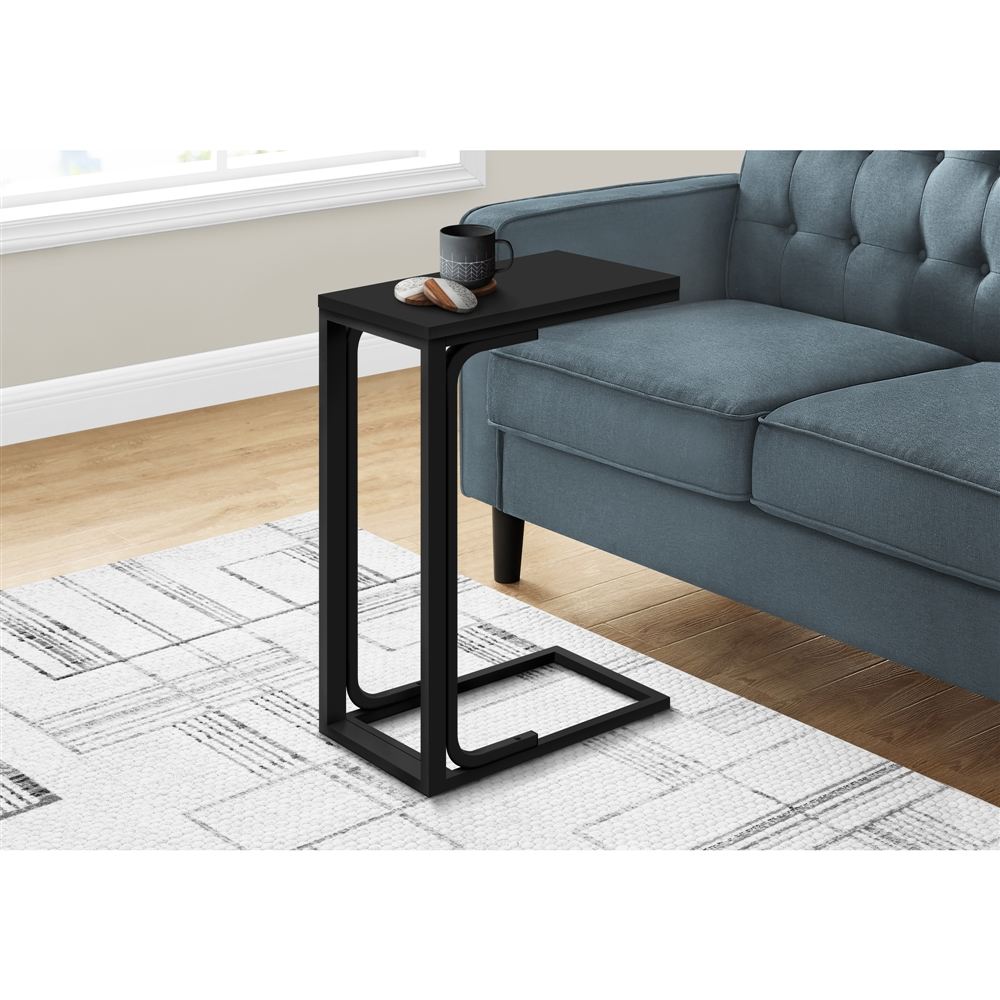 Monarch SpecialtiesĀ 16-in Black Composite Rectangular Accent Table - Image 6