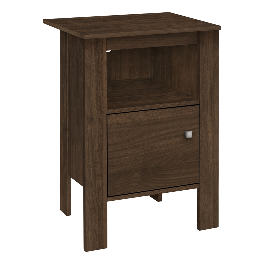 Monarch SpecialtiesĀ 17.25-in Dark Walnut Composite Rectangular Side Table - Image 2