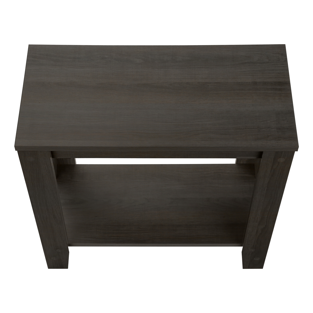 Monarch SpecialtiesĀ 23.75-in Brown Oak Composite Rectangular Accent Table - Image 4