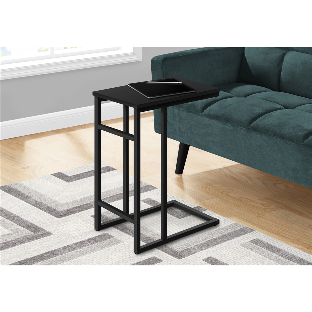 Monarch SpecialtiesĀ 18-in Black Composite Rectangular Accent Table - Image 5