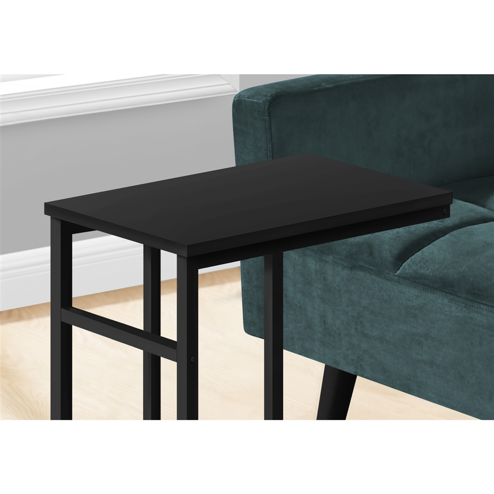 Monarch SpecialtiesĀ 18-in Black Composite Rectangular Accent Table - Image 2