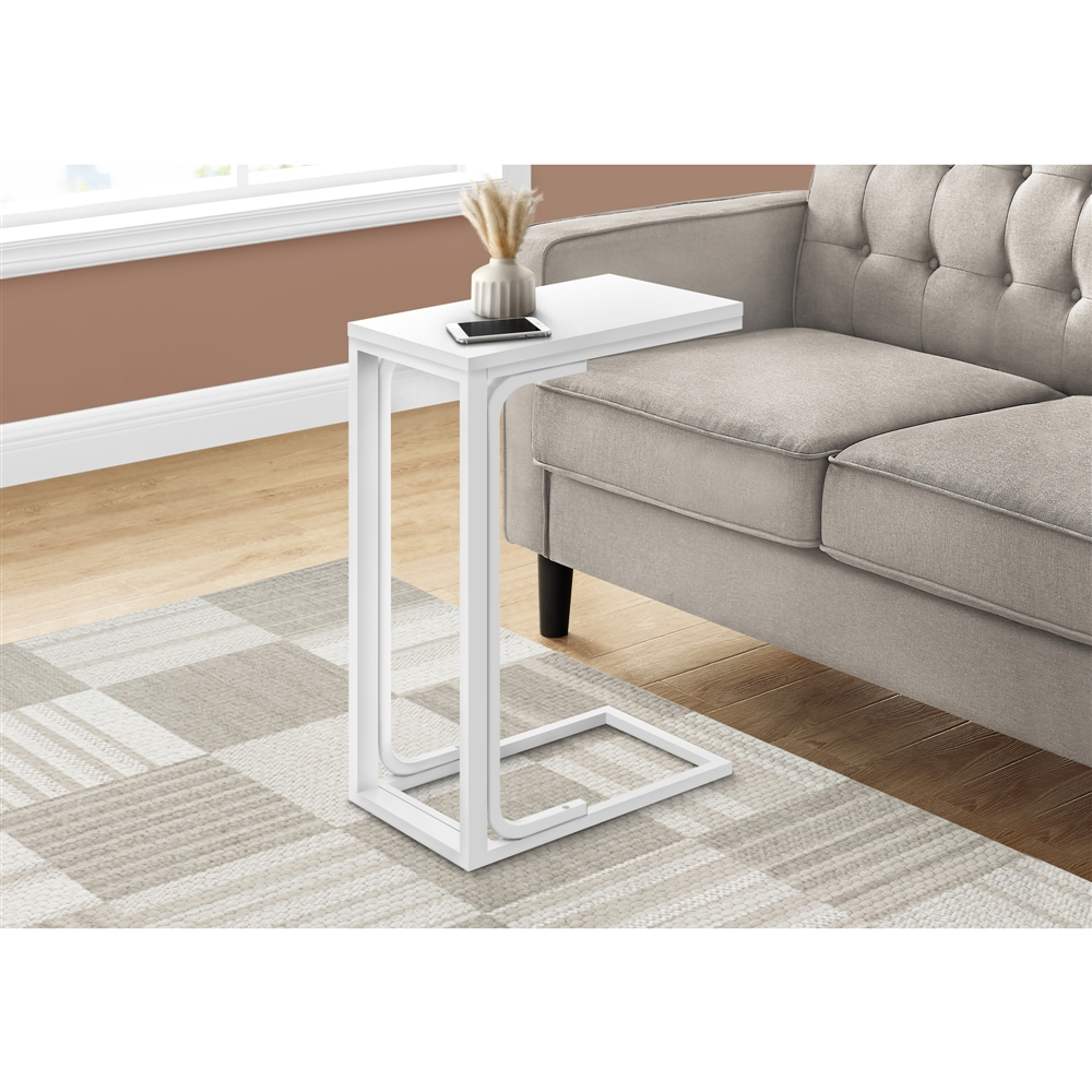 Monarch SpecialtiesĀ 16-in White Composite Rectangular Accent Table - Image 4