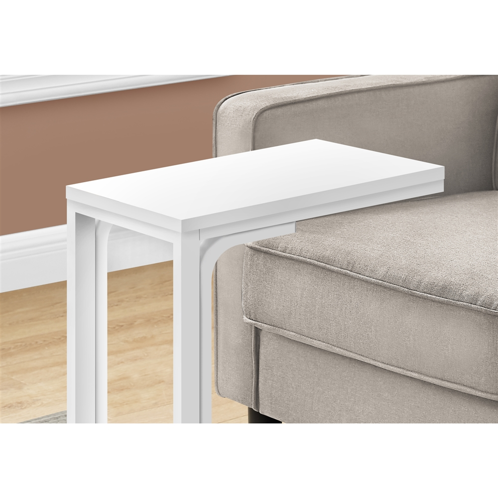 Monarch SpecialtiesĀ 16-in White Composite Rectangular Accent Table - Image 5