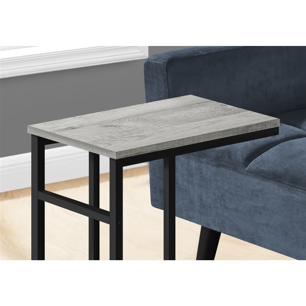 Monarch Specialties 18-in Grey Composite Rectangular Accent Table - Image 2