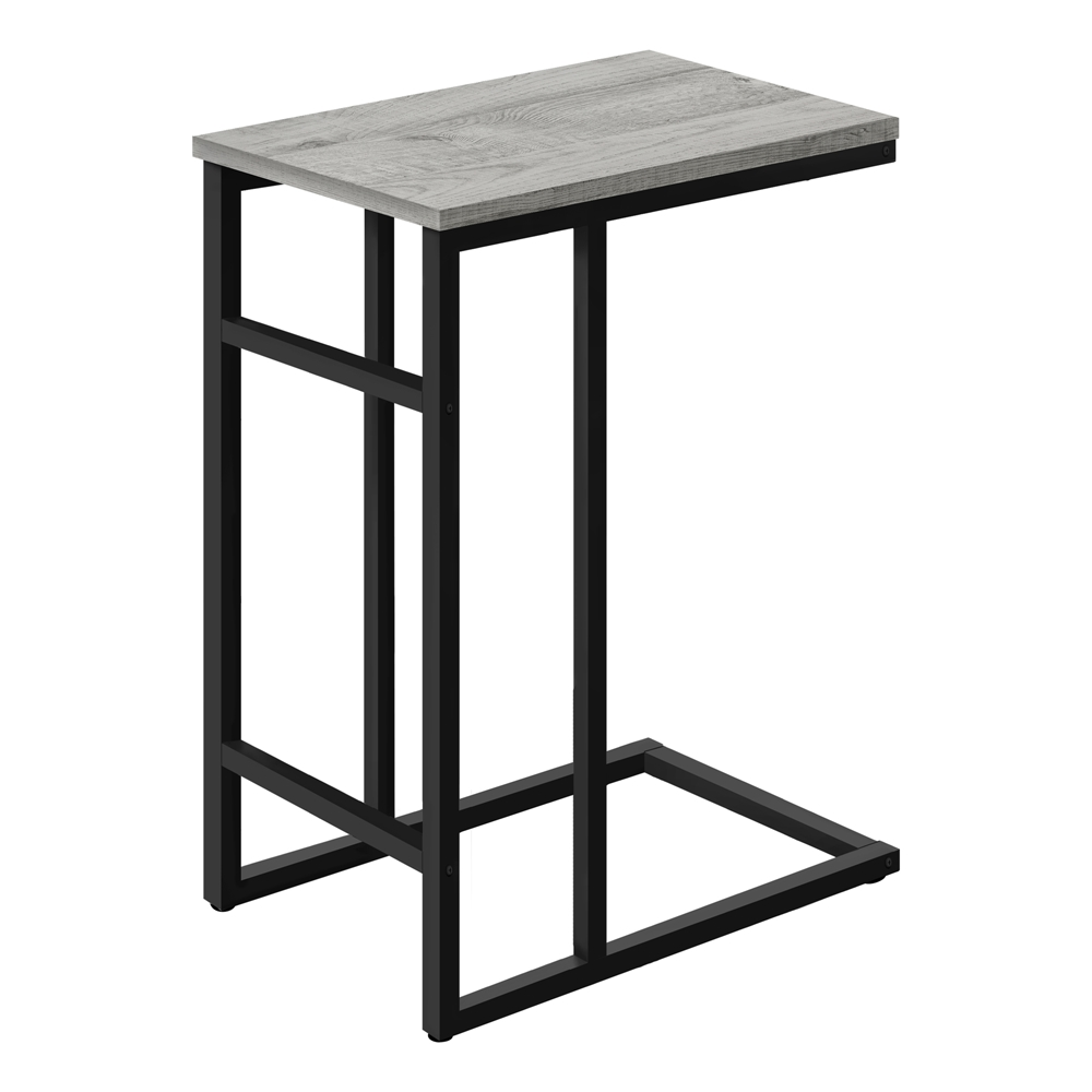 Monarch Specialties 18-in Grey Composite Rectangular Accent Table