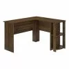 Monarch Specialties 47-in Dark Walnut Composite Wood Modern/Contemporary L-Shaped Desk