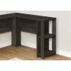 Monarch Specialties 47-in Brown Oak Composite Wood Modern/Contemporary L-Shaped Desk